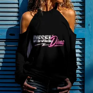 All-Over Print Women's Cold Shoulder Sweatirt