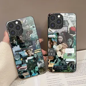 twilight phone case curious monkey phone case for iPhone iphone 16 15 14 13 12 11 pro max XS MAX PLUS tempered glass cover shockproof design protective case flaunt girly iphone cases cute phone casing twilight phone case Protection Protector
