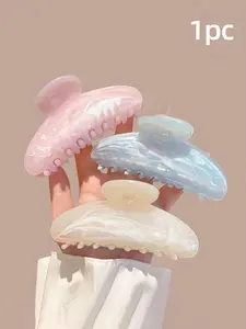 Large Wave Hair Clip 11cm, High-Quality Elegant Minimalist Multifunctional Gradient Color Hair Accessory, Suitable for Daily Use