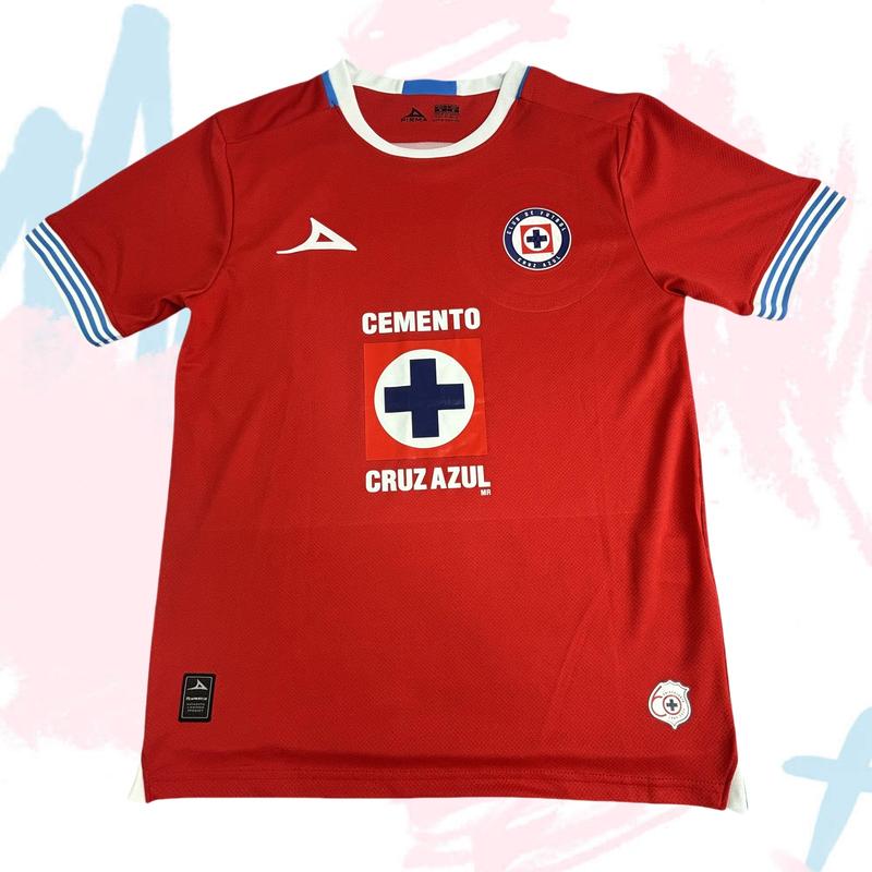 24 25 MEXICO LIGA MX CRUZ AZUL Away Long Sleeve Soccer Jersey Fans Version White