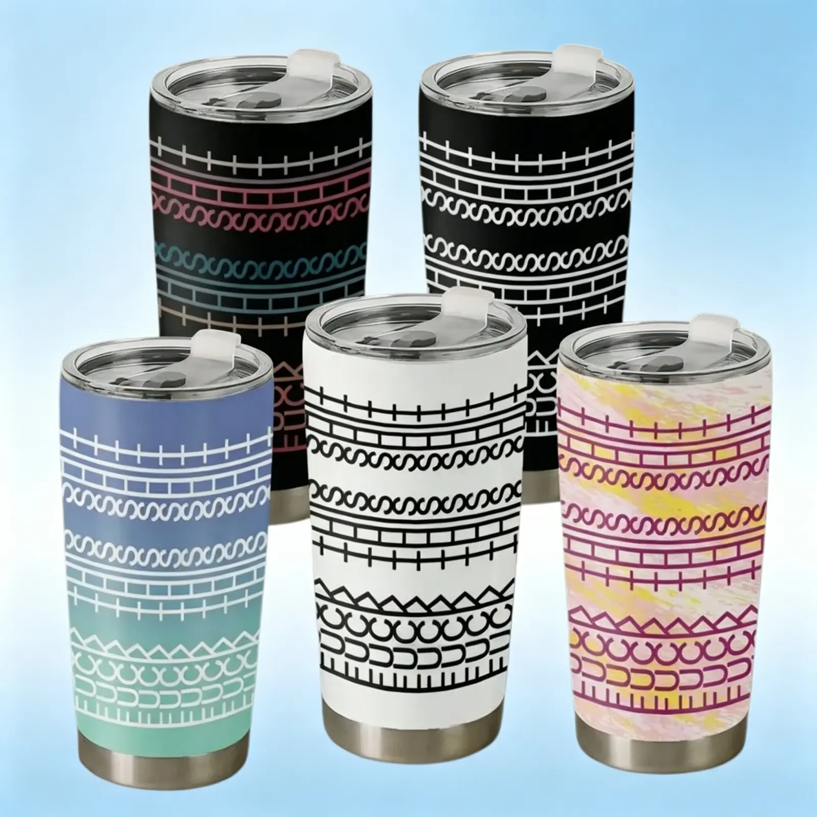 20oz Stainless Steel Hidden Message Vacuum Flask Tumbler - Novelty Modern Heat-Resistant Portable Coffee Mug, 7-12 Hours Insulation, Unique Gift for Adult Coworkers, Suitable for Women & Men (Kitchenware Drinkware)