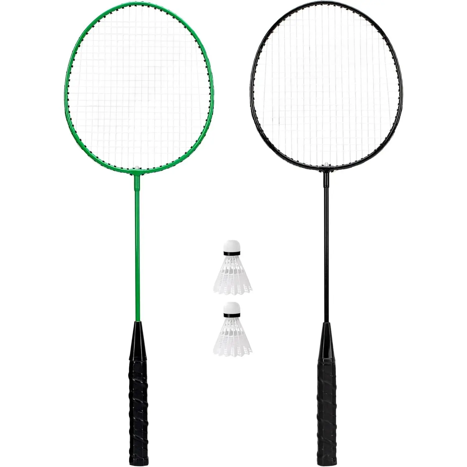 Badminton Racket + Birdie Set - Replacement Badminton Equipment for Kids + Adults - 2 Player - 4 Player Badminton Racket Sets
