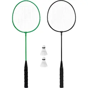 Badminton Racket + Birdie Set - Replacement Badminton Equipment for Kids + Adults - 2 Player - 4 Player Badminton Racket Sets