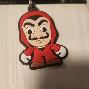 RED HOODED THUG KEYCHAIN