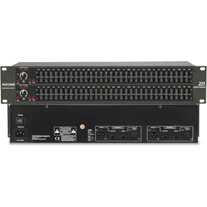 Graphic Equalizer 31-Band Stereo EQ for Home Audio, Dual Channel Professional DJ Equalizer (EQ-231)