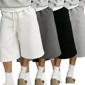 Men's Loose-Fitting 3/4 Length Lightweight Foldable Sweatpants - Menswear Pants, Short Trousers for Everyday Casual Wear, Available in 1-Pack or 4-Pack