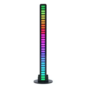 Car Ambient Light Bar 32LED Smart RGB Sound Control Rhythm Lighting for Enhanced Audio Visual Experience