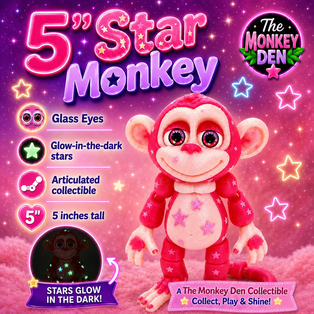 Star Glow (5in, glowing stars)