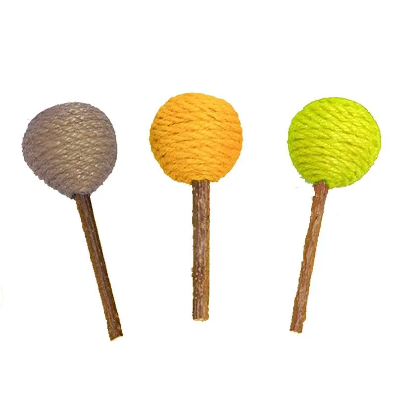 Lollipop Polygonum Matatabi Cat Toy - Sisal Matatabi Stick Cat Toy, Natural Interactive Catnip Alternative, Cute Kitten Play Toy