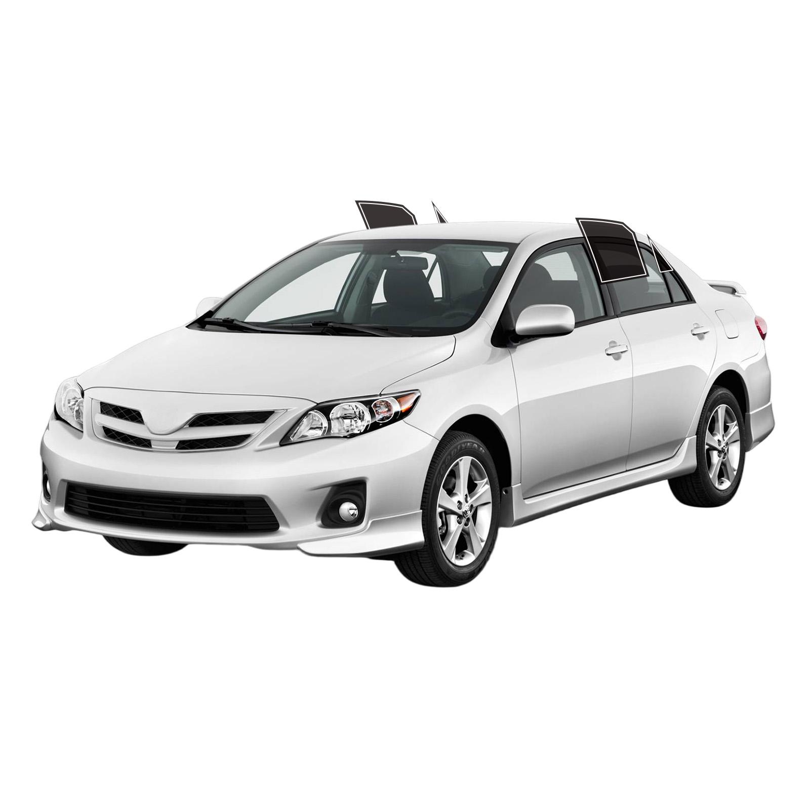 Precut Window Tint Film For Toyota Corolla Sedan 2009-2013 Window 2Ply Anti-Shatter, UV Block, Privacy Protection, Easy Install, No Trimming Needed,Heat & Glare Reduction