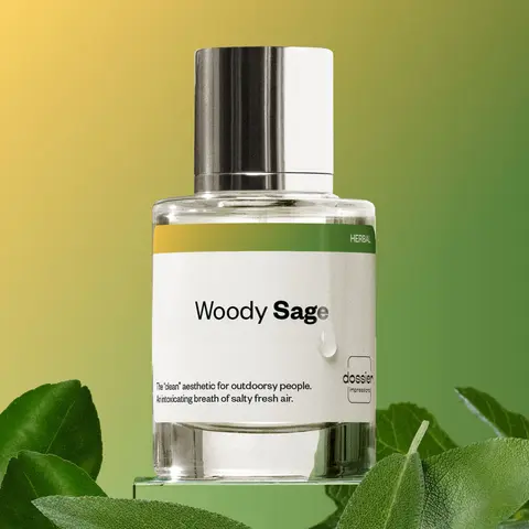 Woody Sage, Dossier, Unisex Perfume, 50ml, Eau du Parfum, Fig Tree, Grapefruit, Ambrette, Sage, Amberwood