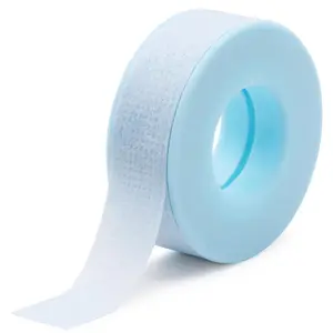 Lash Tape for Eyelash Extensions Blue Eyelash Tape for Extensions Sensitive Silicone Gel Easy Tear Breathable Medical Microporous Eyelash Extension Tape (2 Rolls*2 Sizes) Makeup Cosmetic
