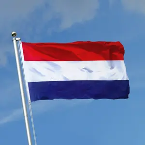 Netherlands Dutch National Flag 2x3ft 3x5ft, Horizontal Red White Dark Blue Three Equal Stripes European Country Banner, Holland Patriotic Outdoor Yard Garden Wall Decor Flag for Tulip Windmill Dutch Culture Home Man Cave Balcony Display Flag