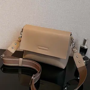 1pc Women's Crossbody Bag, Large Capacity Minimalist Flap Shoulder Bag, Soft PU Leather Luxury Commuter Bag, Versatile Phone Purse for Office Workers, Small Square Bag for Students Shopping Dating