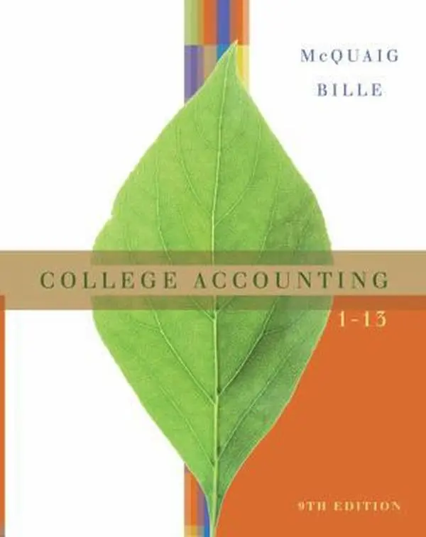 USED-College Accounting, Chapters 1-13 by Douglas J. McQuaig (Hardcover)