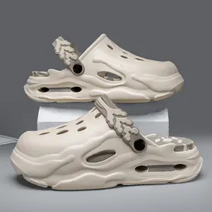 Men's Chunky Summer Clogs Breathable Lightweight Slip-On Casual Shoes Unisex Trendy Streetwear Sandals Non-Slip Comfortable Beach Garden Slides Outdoor Indoor Daily Wear Fashion Clogs 2026 TikTok Viral Trend - Boy, Footwear Flipflop Slipper Women