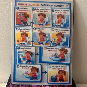 Rutina del baño para niñas