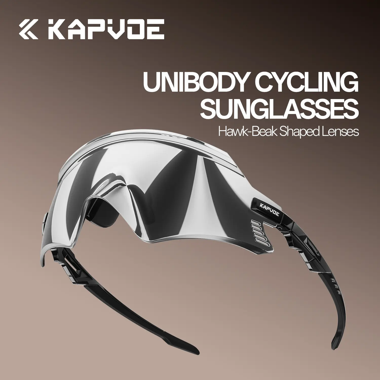 KAPVOE K2 Unibody Cycling Glasses Men Women UV400 Water Oil Resistant Mountain Bike Sunglasses Sports Baseball Running Windproof Outdoor Eyewear