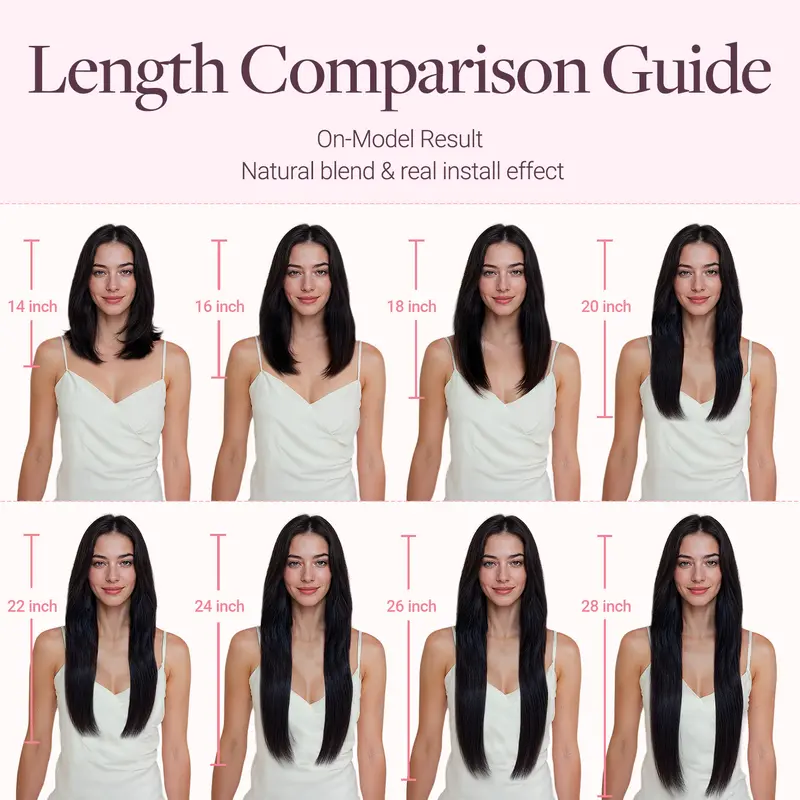 Product Introduction of GOOGOO Hair Extensions Clip in Human Hair Natural Straight Easy To Style Soft 6