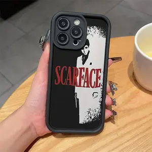 Scarface Pattern Phone Case, Anti-drop Cellphone Protective Case, Total Protective Shockproof Mobile Phone Cover for iPhone