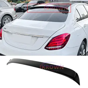 FOR 2015-2021 MERCEDES BENZ W205 SEDAN OE STYLE GLOSS BLACK REAR ROOF SPOILER WING