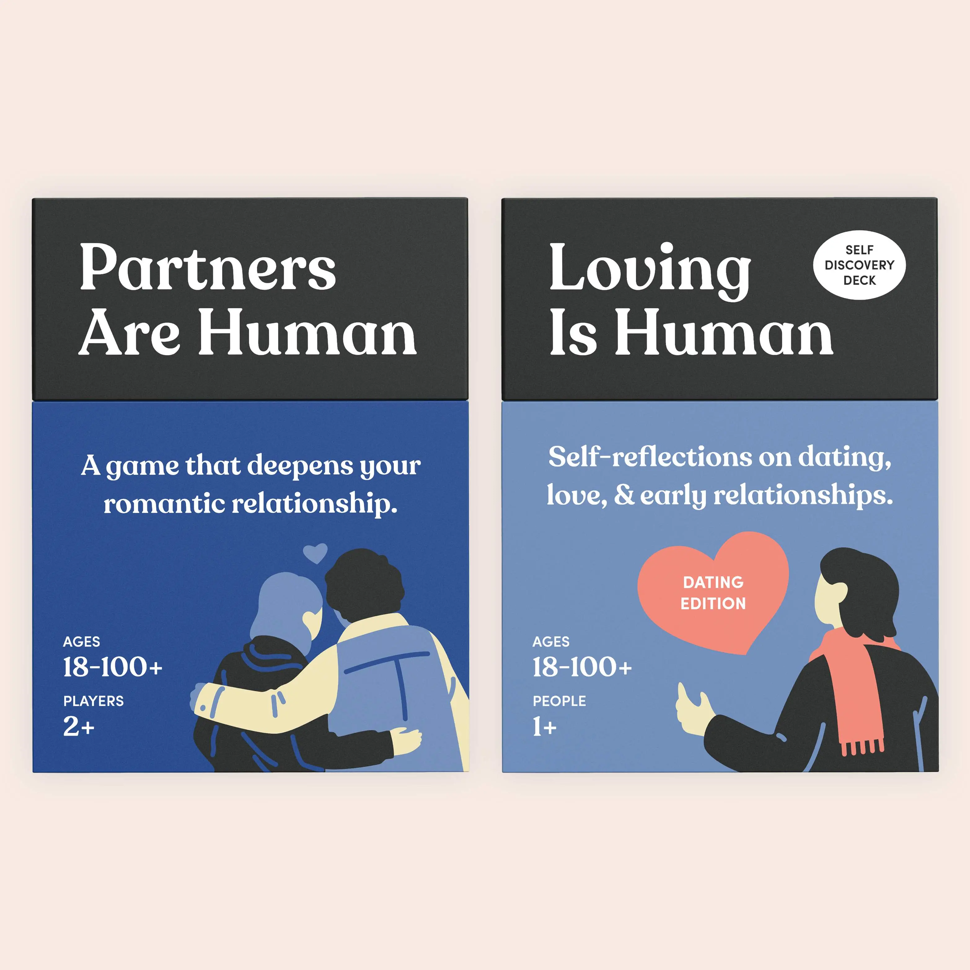The Love Collection Conversation Cards - Partners Are Human & Loving Is Human Card Games for Couples & Singles to Deepen Relationships