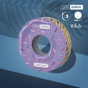 White disposable abrasive tape papmAm EXPERT (without plastic case) STALEKS PRO 240 grit