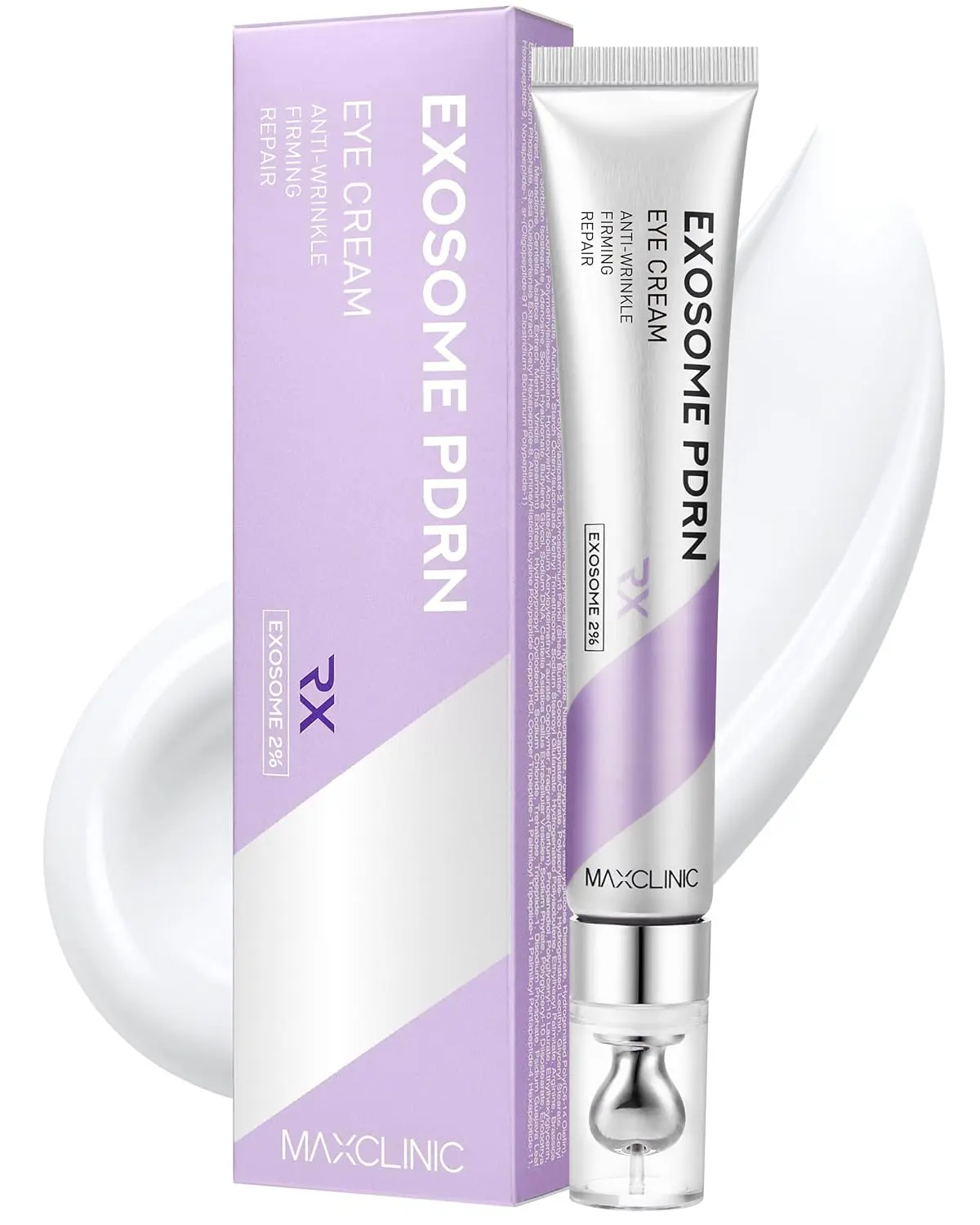 MAXCLINIC PDRN Eye Cream - Official Product Advanced C-Zone Hydrating Under Eye Cream for Dark Circles, Eyebags & Puffiness with Centella Asiatica, Salmon DNA PDRN Exosomes & 9 Peptides - Korean Skin Care 0.68 fl oz