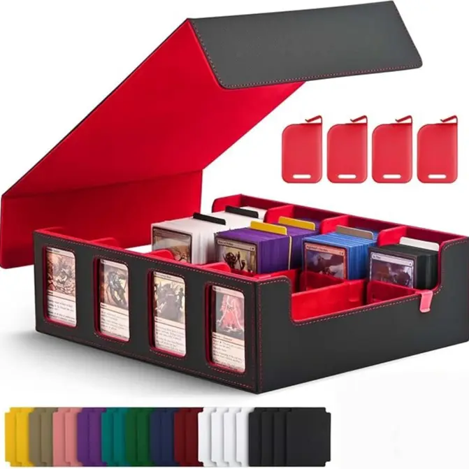 Trading Card Storage Box 2400+ Capacity – MTG Commander Deck Box