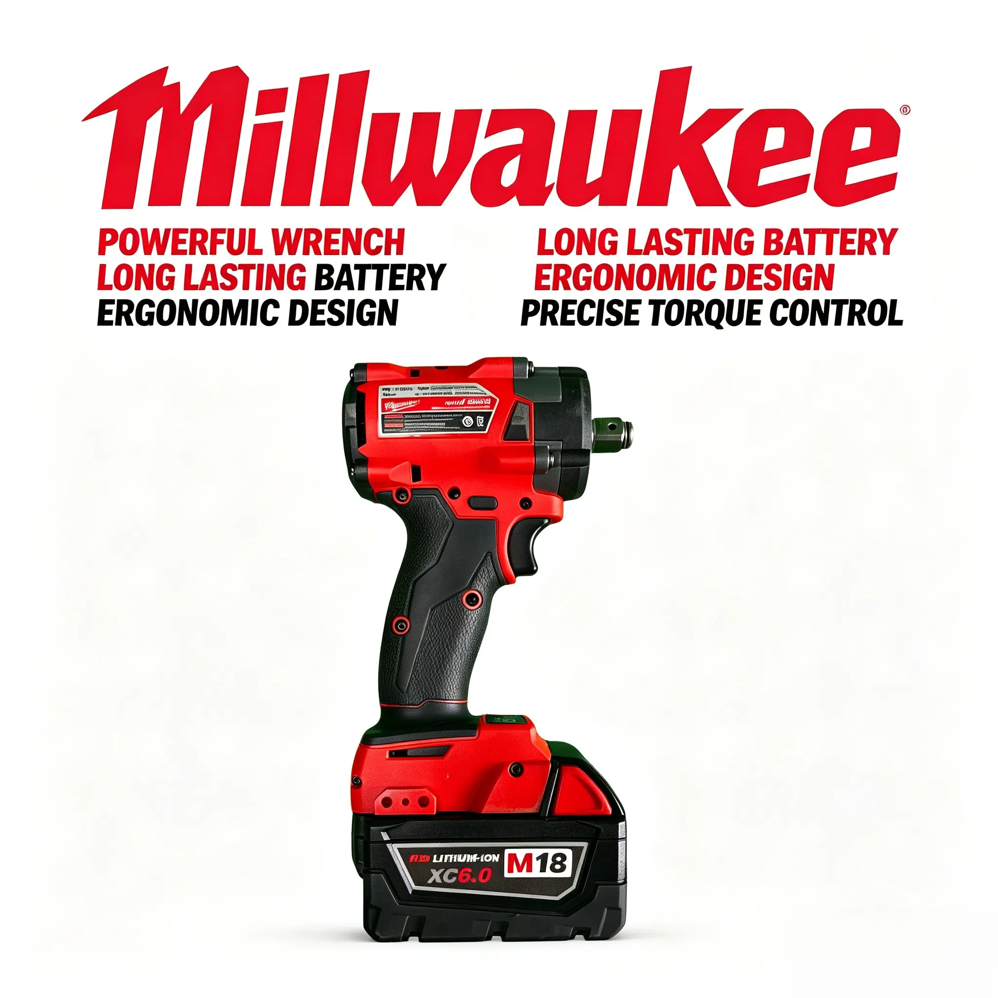 Milwaukee 1/2 in Stubby Brushless Cordless Compact Impact Wrench with Friction Ring Anvil, Tri-LED Work Light for Narrow-Space Auto Repair, Equipment Assembly