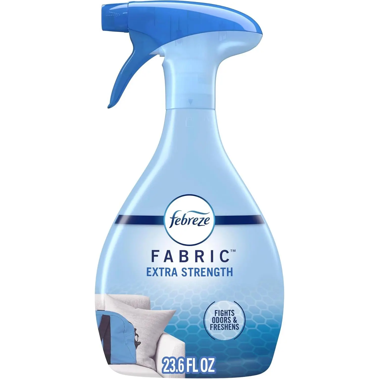 Febreze Fabric Spray Air Freshener, Odor-Fighting Fabric Refresher, Sneaker Balls Alternative, Couch Cleaner, Linen Spray, Multi-Use, Extra Strength Scent, 23.6 fl oz