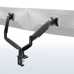 Pneumatic Arm Dual Ultrawide Monitor Desk Mount - Up to 40" Screens