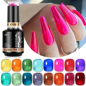 Jelly Colors Pintura de Gel Translucida - Gel Nail Polish,Pintura libre de Hema