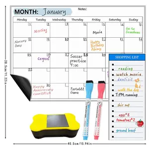 Strong Magnetic Refrigerator Message Board, Easy to Wipe & Reusable, Cozy Home Décor