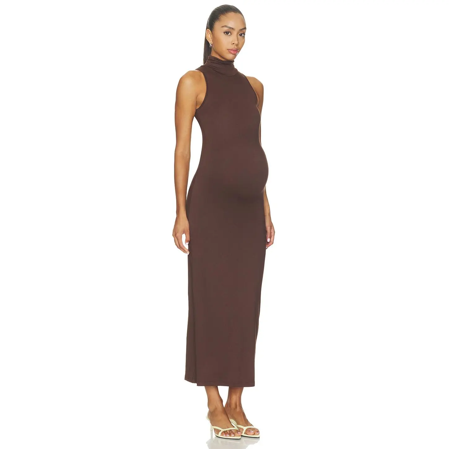 BUMPSUIT The Serena Dress in Chocolate