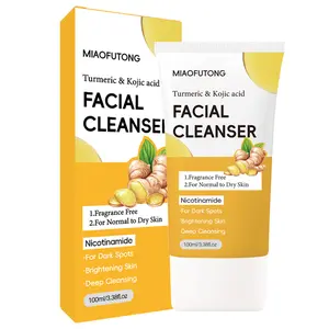 Turmeric Tricarbonate Facial Wash Moisturizing Emollient Brightening Cleanser Skincare