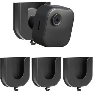 3 Pack Blink Indoor & Outdoor Camera Mount, No Drill HBV Adhesive Wall Mount Compatible with Blink Outdoor 4 (Newest Model), Blink Mini/Mini 2 (Newest Model), Blink Camera Accessories, Black