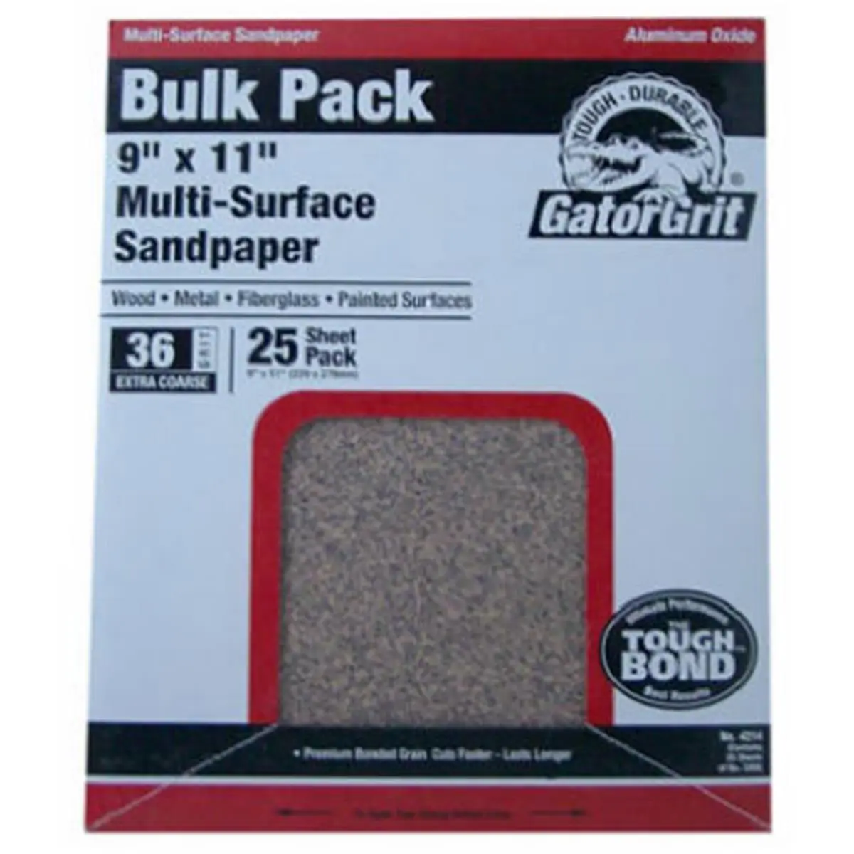 212 MAIN Aluminum Oxide Very Fine Grit Sandpaper for Reptile & Amphibian Cleaning, 9x11 in Dimension, 220G C Weight Paper, 10-Count Bulk Pack (Model 4205)