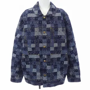Pre-owned Louis Vuitton Denim Small Leather Goods Damier Jacket