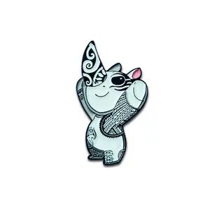 Dwayne the Rhino Enamel Pin