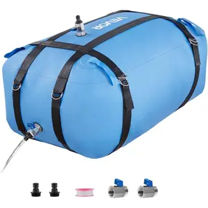 VEVOR Water Storage Bladder 105.7 Gallon Large Capacity Water Bag, Portable Collapsible Soft Waters Container, Leakproof Tear-Resistant PVC Emergency Waters Storage Tank for RV Truck Outdoor UseVEVOR Super Brand Day