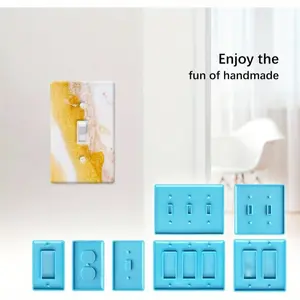 Set Of 7 Switch Plate Silicone Mold Outlet Cover Molds, Switch Socket Panel Plaster Mold,Light Switch Cover Silicone Molds, For DIY Crafts Making Home Decor