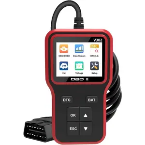 Car OBD Scanner, Automotive Diagnostic Tool Engine Fault Code Reader, Scan Tool for Check Engine Light, Read & Clear Error Code, Suitable for Most OBD II Protocol Vehicles Since