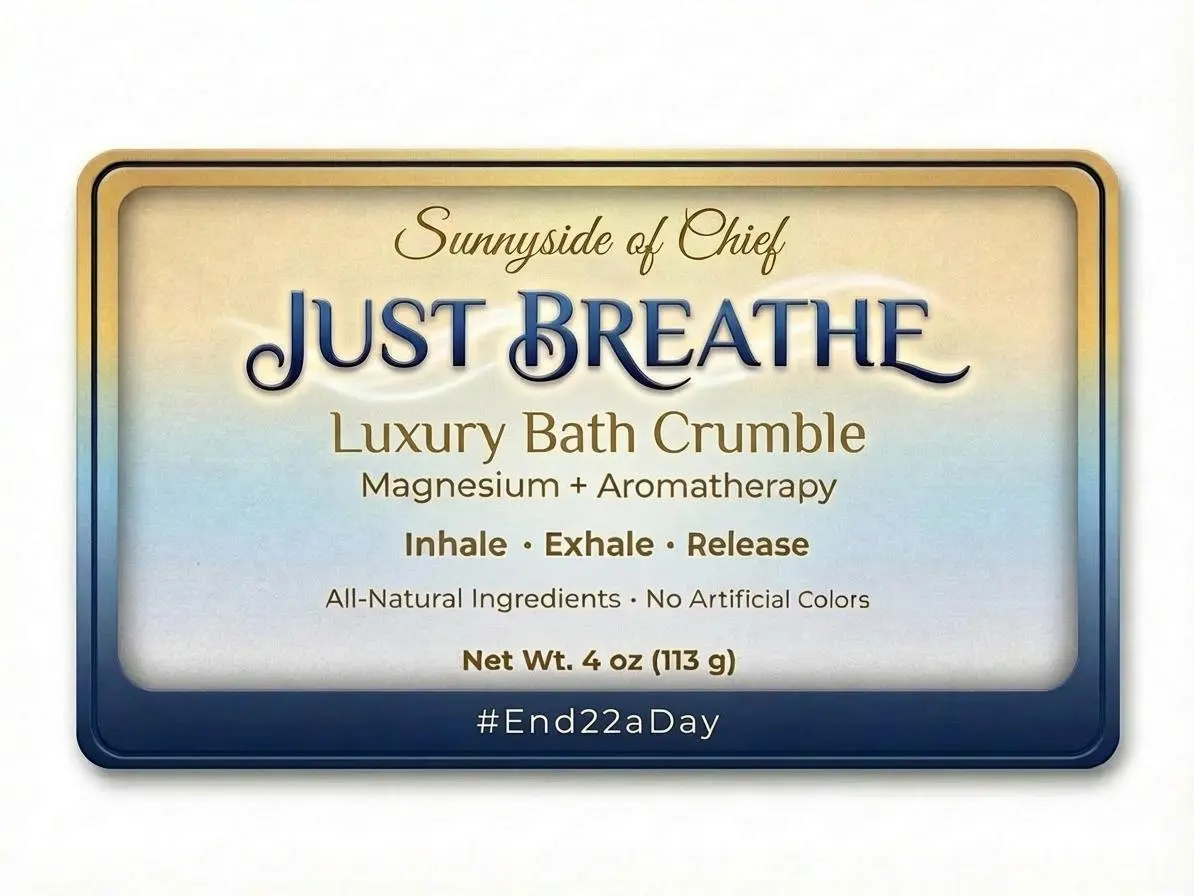 Just Breathe Luxury Bath Crumble | Magnesium + Aromatherapy | Inhale • Exhale • Release