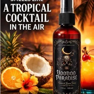 Voodoo Paradise Room Spray  Tropical Fruit & Rum Scent | Odor Eliminator for Home & Linens | Long-Lasting Freshener
