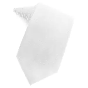 White Herringbone Necktie