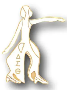 Delta Sigma Theta White Fortitude Lapel Pin