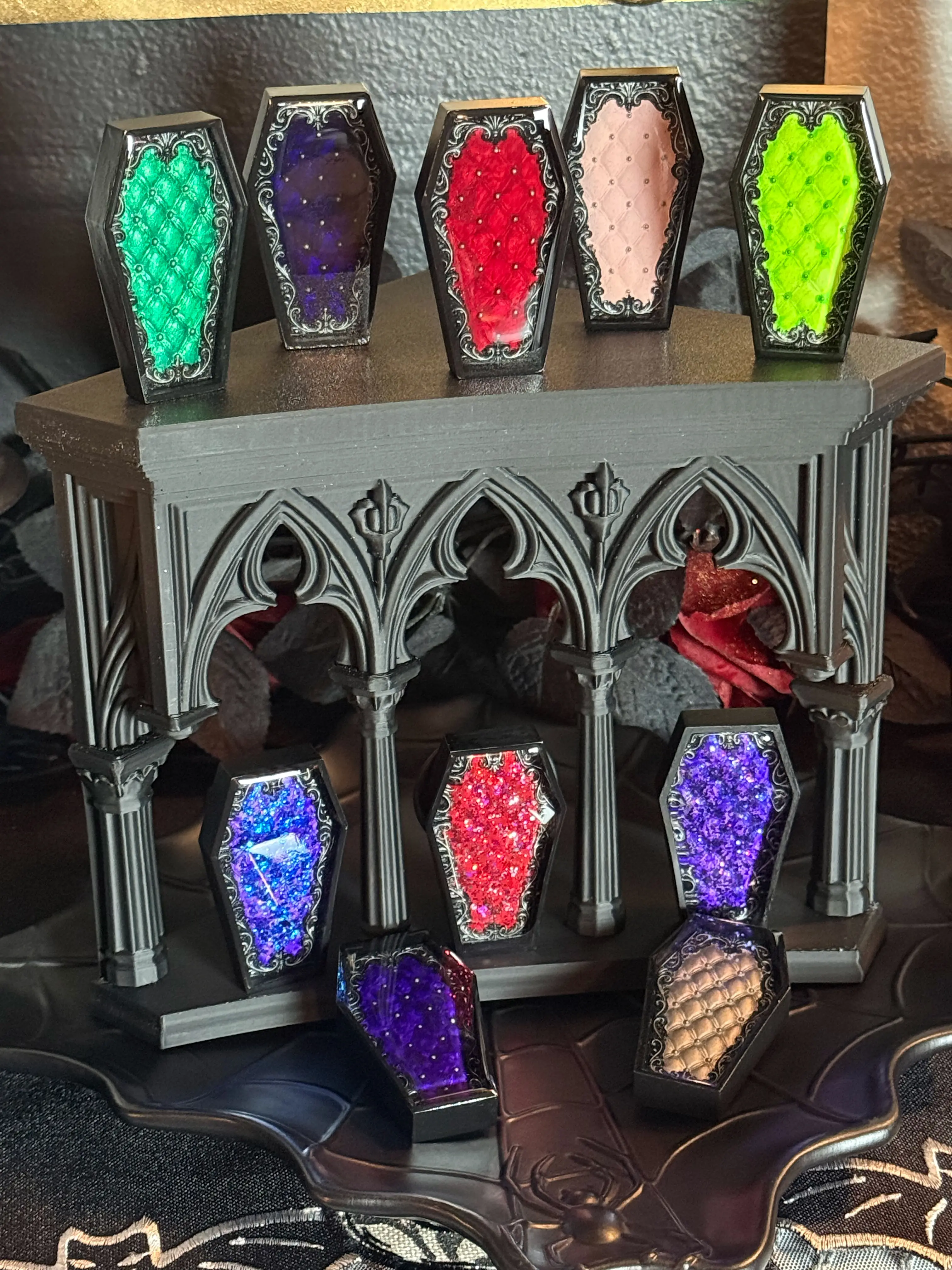Coffin Colors Gothic Phone Stand and Grip | MagSafe or Adhesive Mount