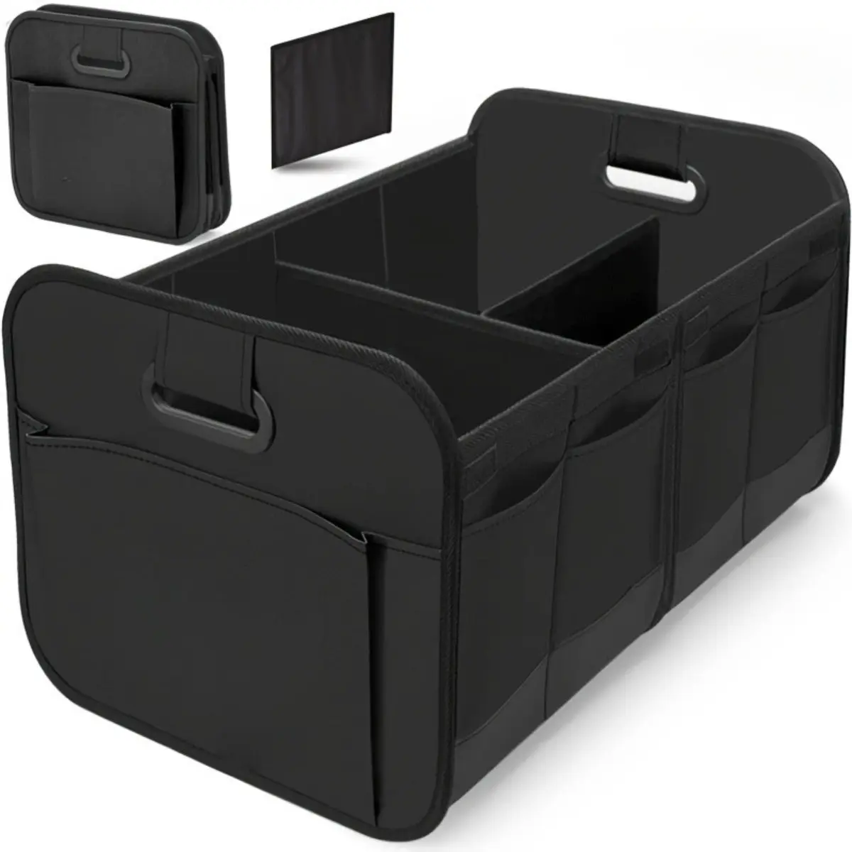 Trunk Organizer Foldable Car Storage Box Oxford Fabric Cargo Container with Handle Collapsible Outdoor SUV Truck Rear Vehicle Accessories