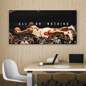 Inspirational Basketball Wall Art , Motivational Quote Print Sports Decor Kids Room, Office Home Gym Gift For Athletes Motivation Sign